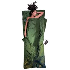 COCOON TRAVEL SHEET SILK RECT DARK OLIVE 23