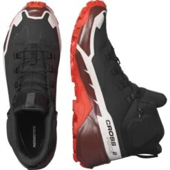 SALOMON CROSS HIKE MID GORE-TEX 2 BLACK/BITTER 22 -Camping Equipment Store 9 111669 cross hike mid gtx 2 black bitter l41735900 05