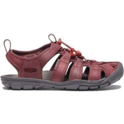 KEEN CLEARWATER CNX LEATHER W WINE/RED DAHLIA 23