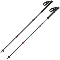 SUMMIT POLES FUJI CARBON - 3 PARTS SPEEDLOCK LONG GRIP BLACK 23