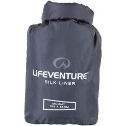 LIFEVENTURE SILK SLEEPING BAG LINER MUMMY GREY 23 11 LIFEVENTURE SILK SLEEPING BAG LINER MUMMY GREY 23 -Camping Equipment Store 9 90024 lv65615 04