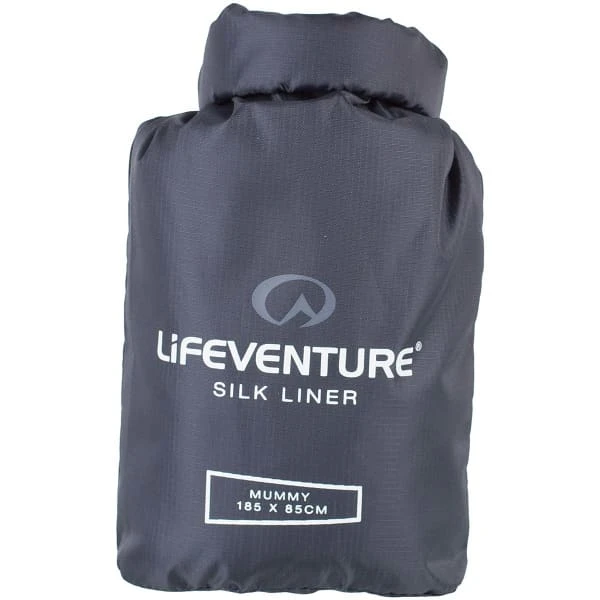 LIFEVENTURE SILK SLEEPING BAG LINER MUMMY GREY 23 6 LIFEVENTURE SILK SLEEPING BAG LINER MUMMY GREY 23 - Image 4