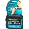 SEA TO SUMMIT SILK COTON TRAVEL LINER RECTANGULAR STANDARD 23 -Camping Equipment Store silk cotton travelliner DSEZPRE 01